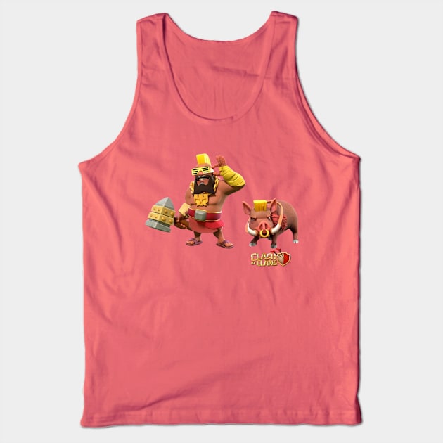 Super Hog Rider - Clash of Clans Tank Top by RW Designs